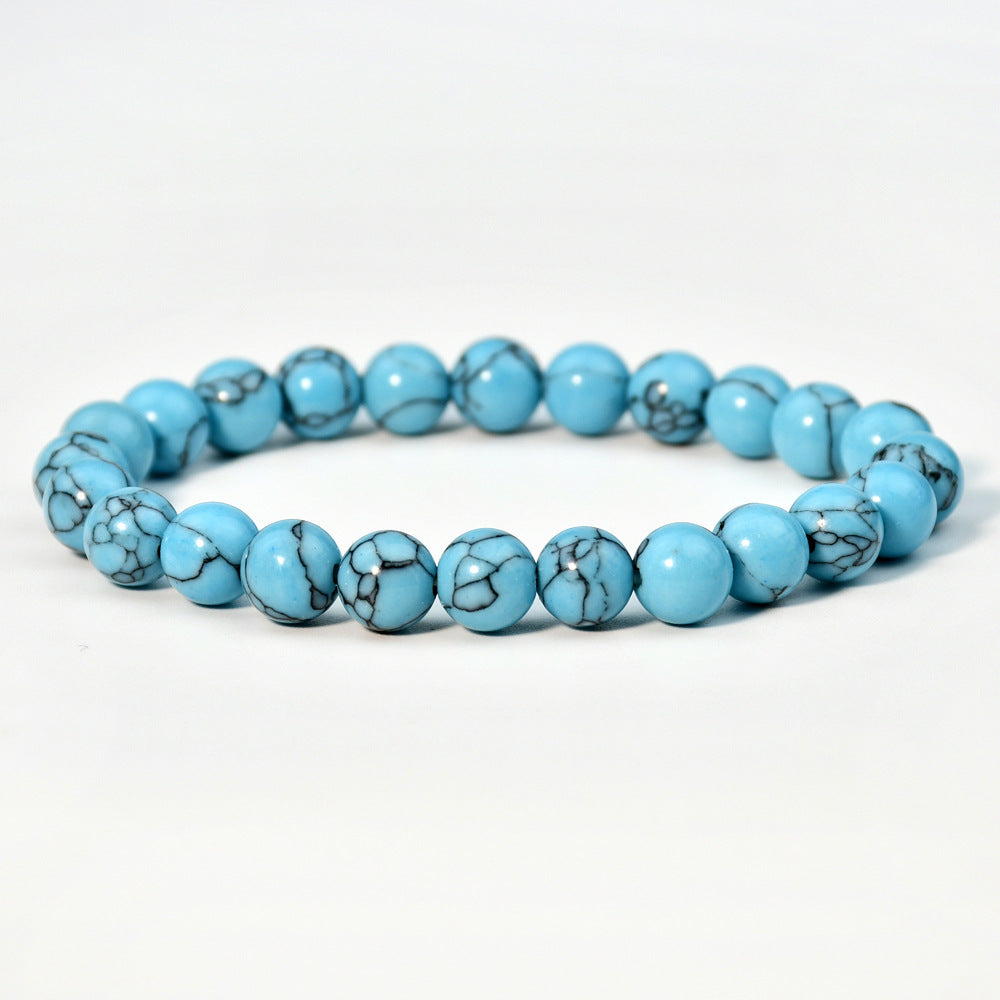 Wholesale New Chinese bracelet 8mm round beads natural stone bracelet